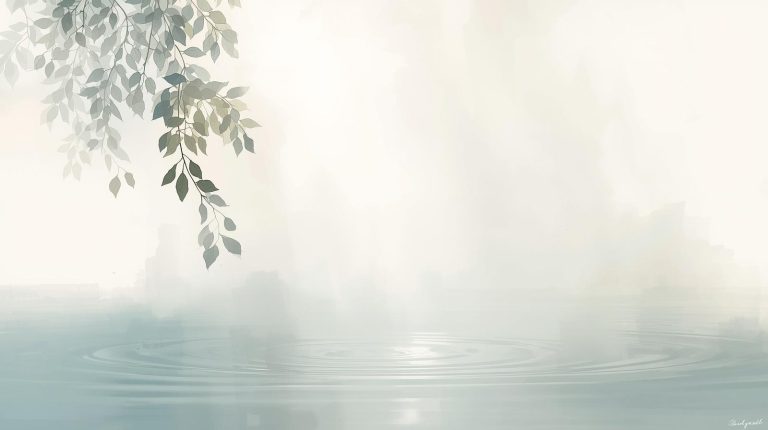 Light shining off a lake with a tree dipping to meet it.
